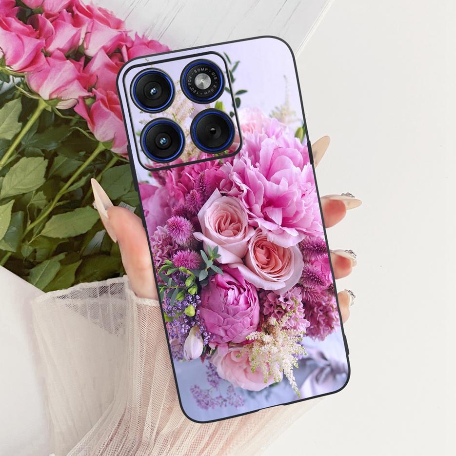 For Motorola Edge 70 Case XT2601-2 Cute Cat Peacock Painted Cover Soft Silicone Case For Motorola Edge 70 Fusion Edge70 5G Shell