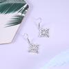 Witch 'S Knot Drop Earrings Brighid Heart Cross Celtics Knot Hollow Dangle Earrings Gift For Women Golden Stainless Steel Jewelry
