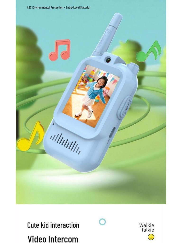 Interfone de Vídeo Sem Fio HD de Longo Alcance para Crianças com Tela Colorida