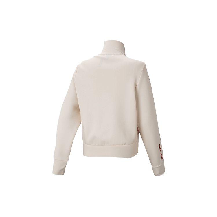 adidas China Logo Track Jacket Beige White Black Women HT9382
