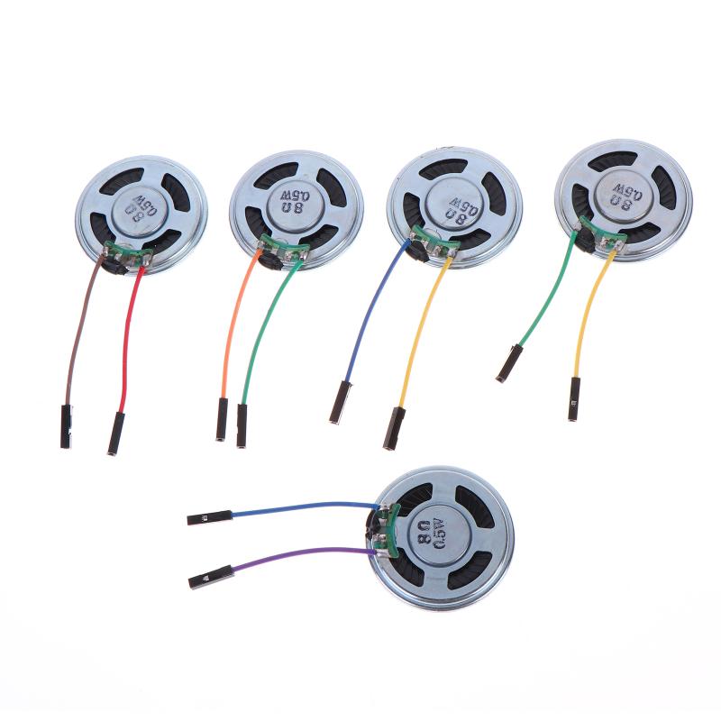 Miniature Electronic Speaker 8 0.5W Compact Design With Plug For Smart Dog Toys and Activities