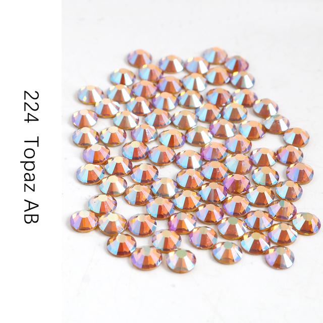 Non Hotfix Rhinestone Crystal Ab Ss3 -Ss30 Flat Back Nailart Rhinestones Premium Quality Strass Nail Glitters Crystal Stone