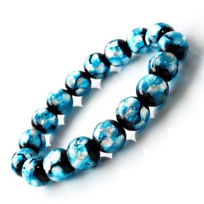 Firefly Glass Bracelet 12mm Light Blue Light Blue Dragonfly Ball Okinawa Souvenir