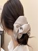 Oversized French Girl Ballet Style Satin Large Hair Scrunchie - Elegant Hair Tie for Women, Simple Ponytail & Bun Hair Accessory