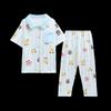 ZISEHY Boys' Cotton Long-Sleeve Pajama Set