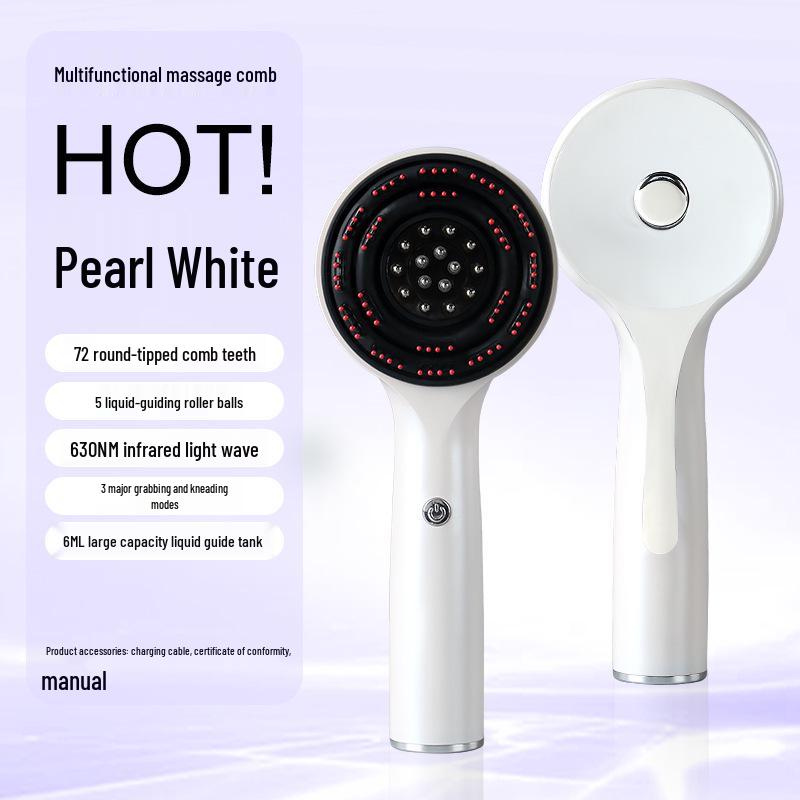 Electric Scalp Massager & Hair Growth Comb with Red Light Therapy