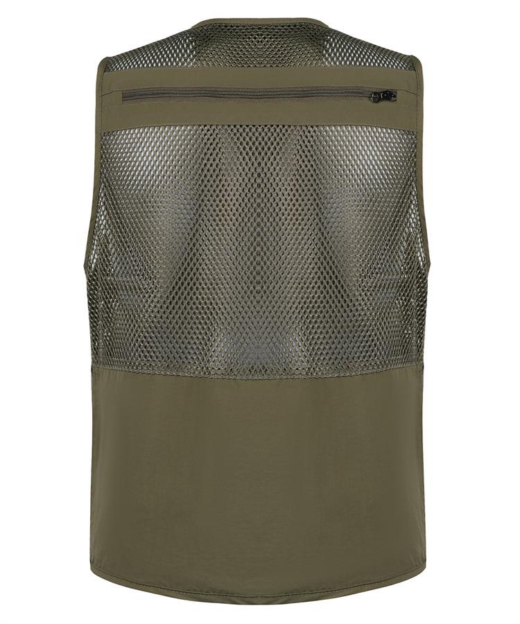 Summer Mesh Vest for Middle-Aged and Elderly Men - Multi-Pocket Sleeveless Fishing & Photographer Jacket