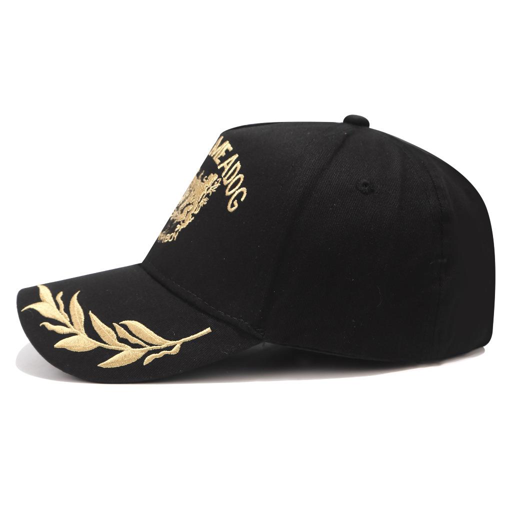 New Women Men's Baseball Cap Golden Wheat Ear Leisure Sun Hat Outdoor Casual Embroidered Caps Black Sport Hats