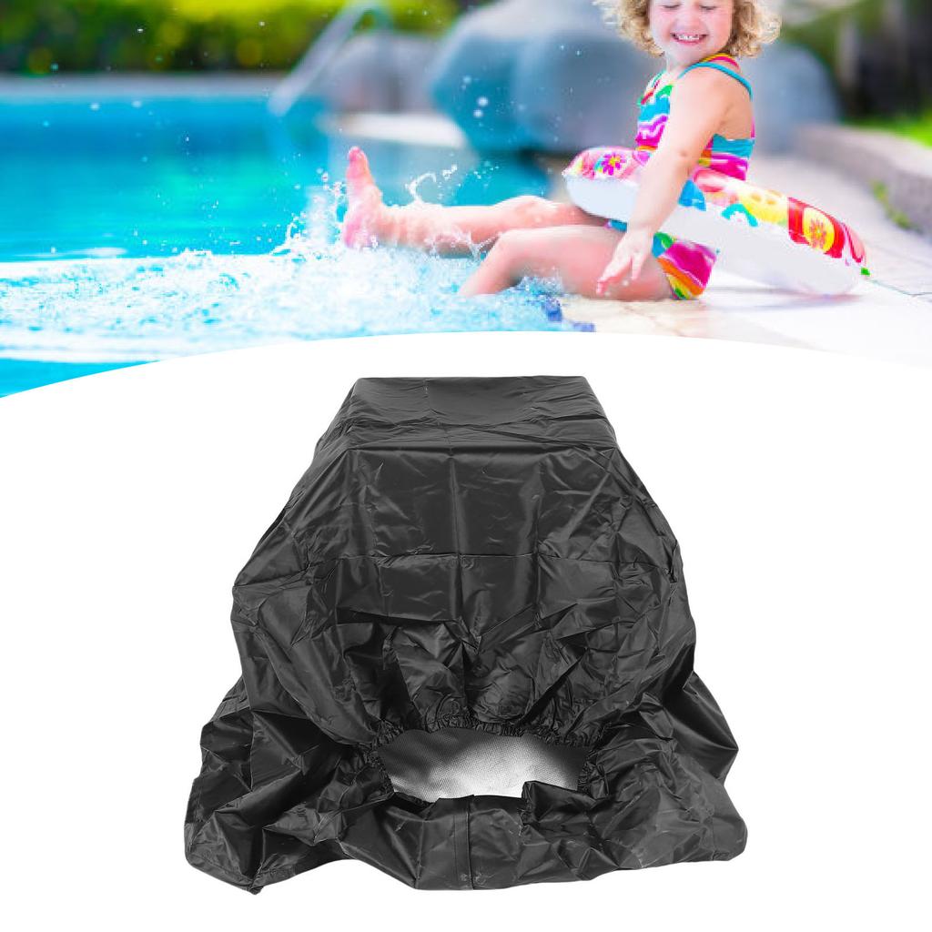 Pool Heater Cover, Swimming Pool Heat Pump Cover, 420d Oxford Pool Pump, Outdoor Pool Equipment Cover for Winter, 34x31x40in, Black