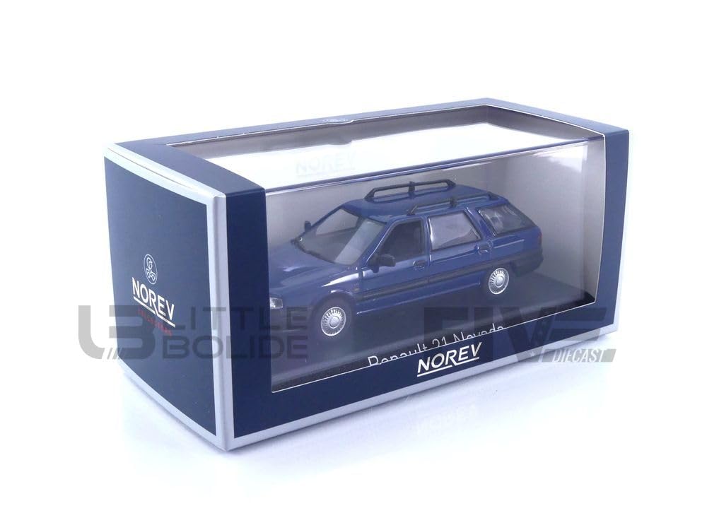 Norev Scale Renault 21 Nevada 2018 Blue Finished Product 1/43
