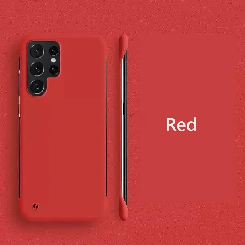 Bezrámový tenký matný pevný zadní kryt pro Samsung Galaxy S23 FE S24 Ultra S21 FE S22 Plus 5G ShockProof Fundas Coque