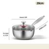 ZISIZ 20cm Titanium Yukihira Saucepan with Lid