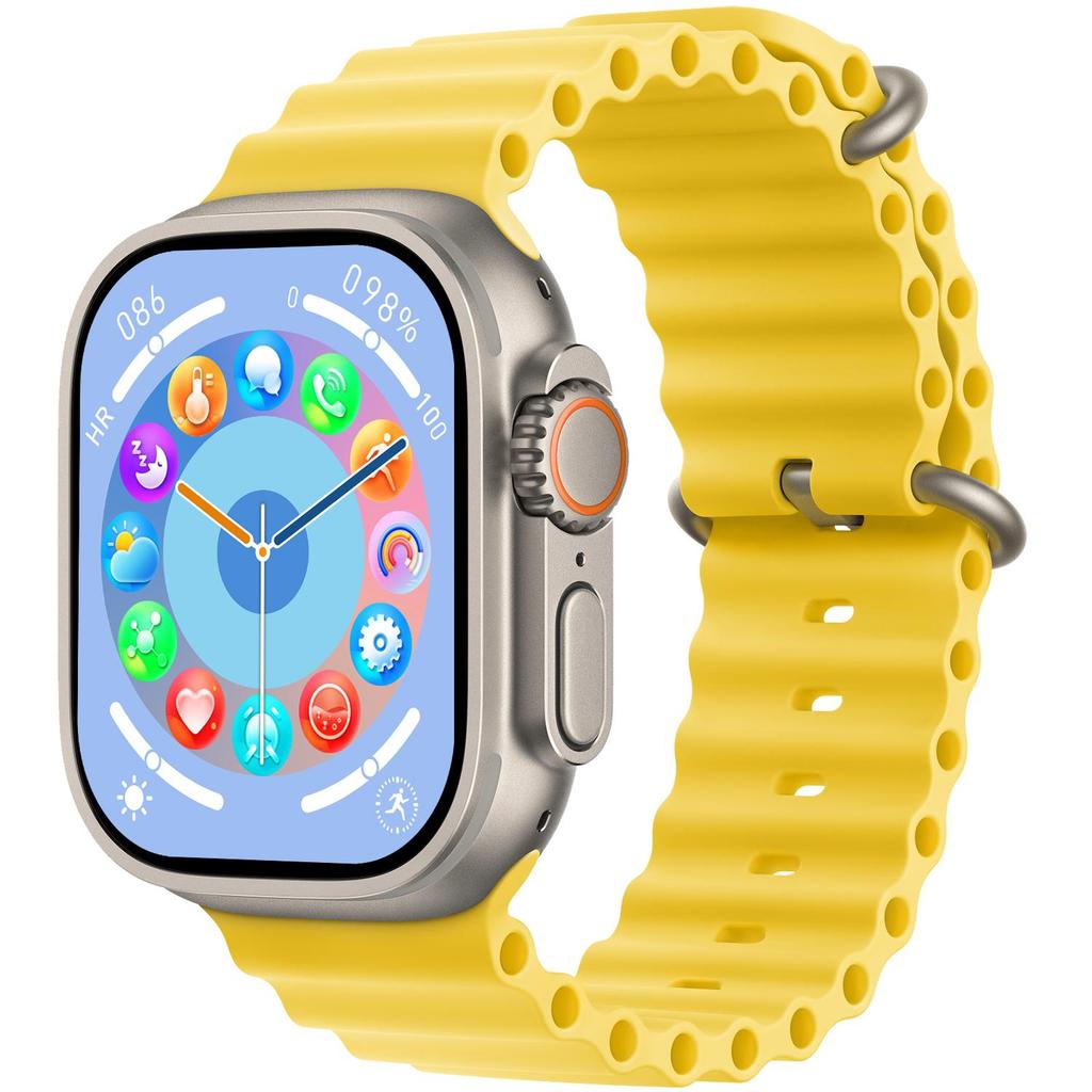 HK10 Ultra 3 Max AMOLED Smartklocka Delar Mobilnätverk Herr Kvinnor Sportklockor 2GB Lokal Musik Smartklocka för Android IOS