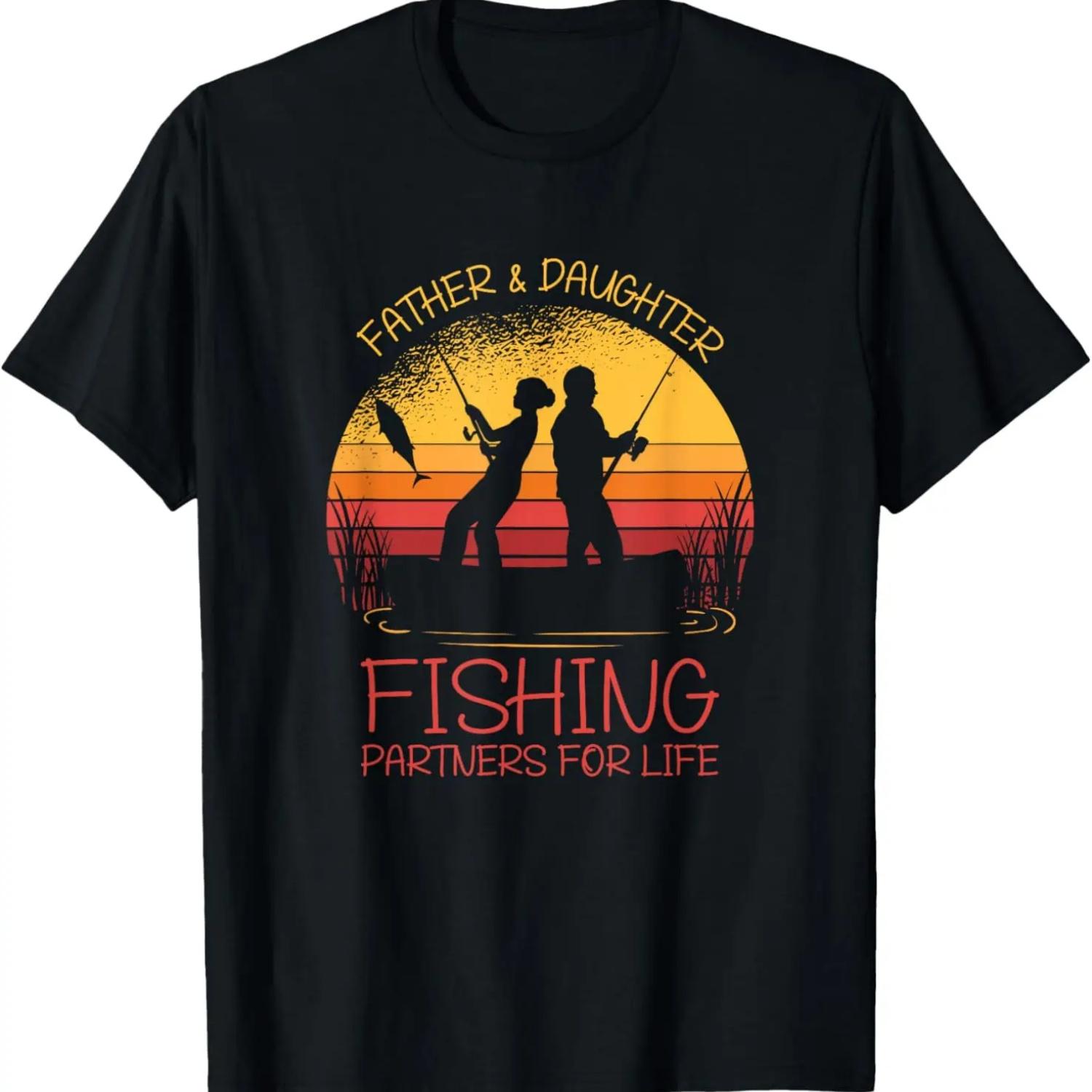

Father & Daughter Fishing Partner For Life Best Father s Day T-Shirt XXXXXL чорний