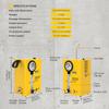 Car Smoke Generator Pipe Leak Analyzer AUTOOL SDT203 For 12V Power Supply Internal Air Pump Pressure Gauge Adjustable Smoke Size