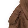 2024 Winter Women's European & American Double-Breasted Tie-Waist Faux Suede Coat