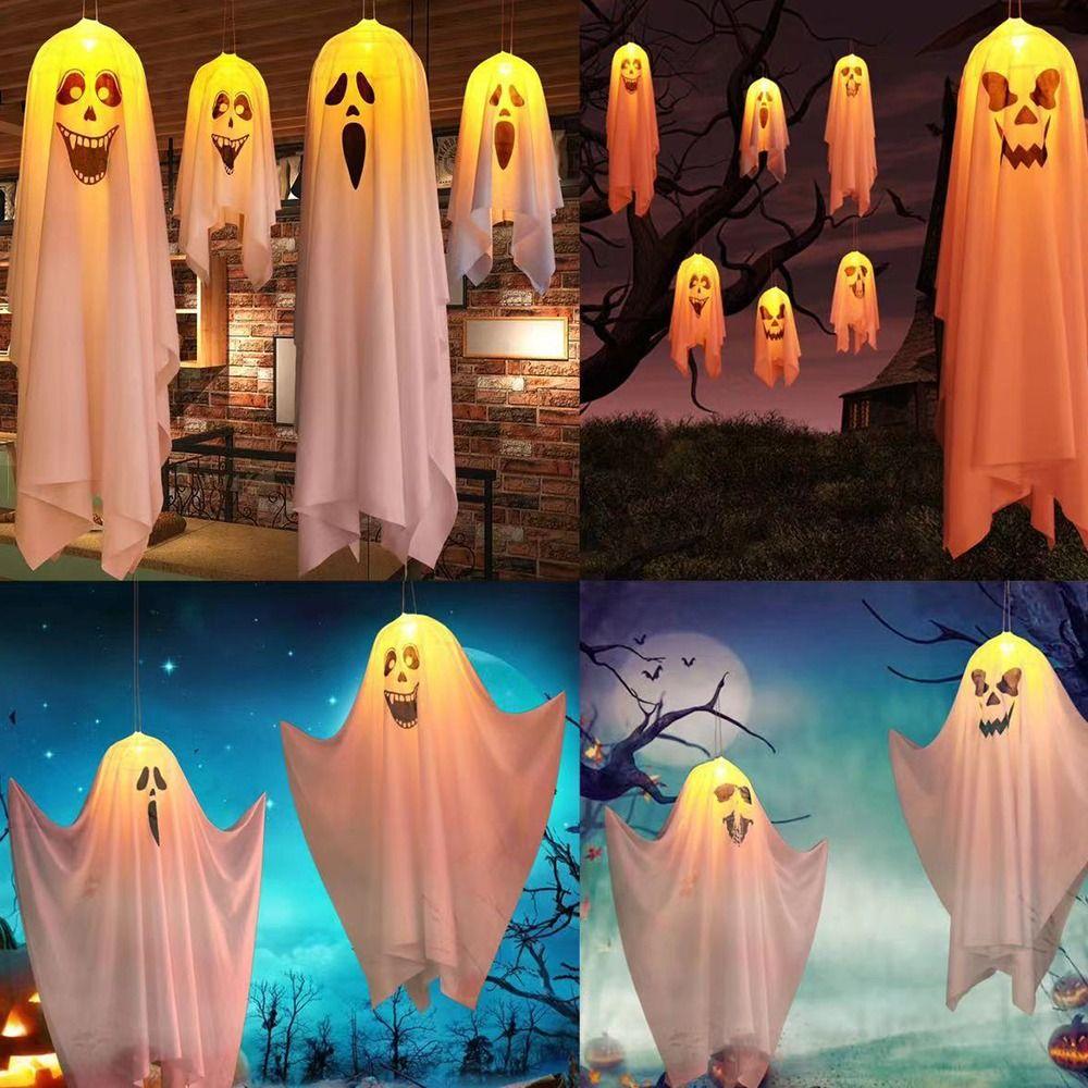 Wind Tunnel Ghost LED Pendant Luminous Halloween Pendant Lights  Venue Layout Props
