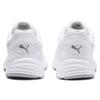 Puma Axis Round Toe Lace-Up Mesh Synthetic Leather Breathable Low-Top Running Shoes Unisex Sneaker White 368465-02