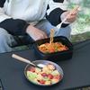 1/2Pcs Stainless Steel Folding Fork Spoon with Wooden Handle Portable Outdoor Camping Picnic Hiking Travel Food Grade Collapsible Cutlery