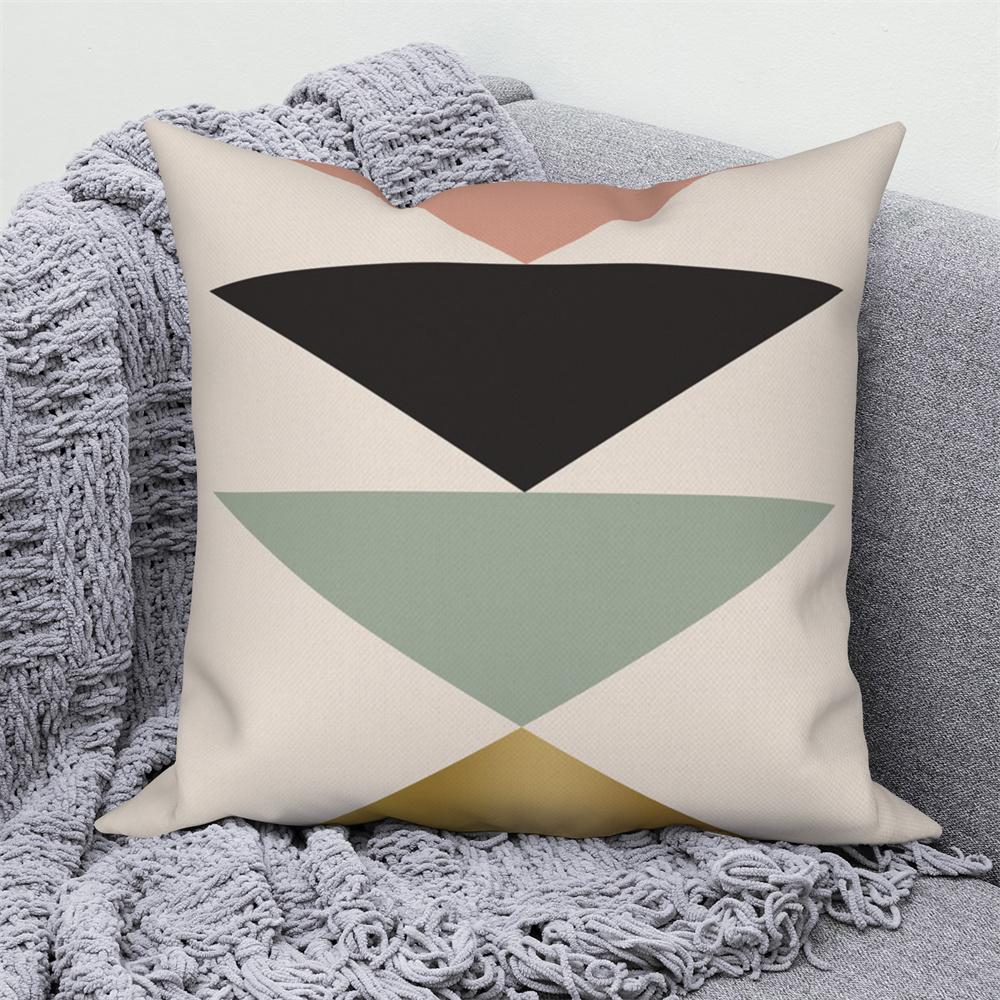Pillowcase Decoration Home Office Car Abstract Branches and Leaves Nordic Curved  Sofa Cushion Cover
