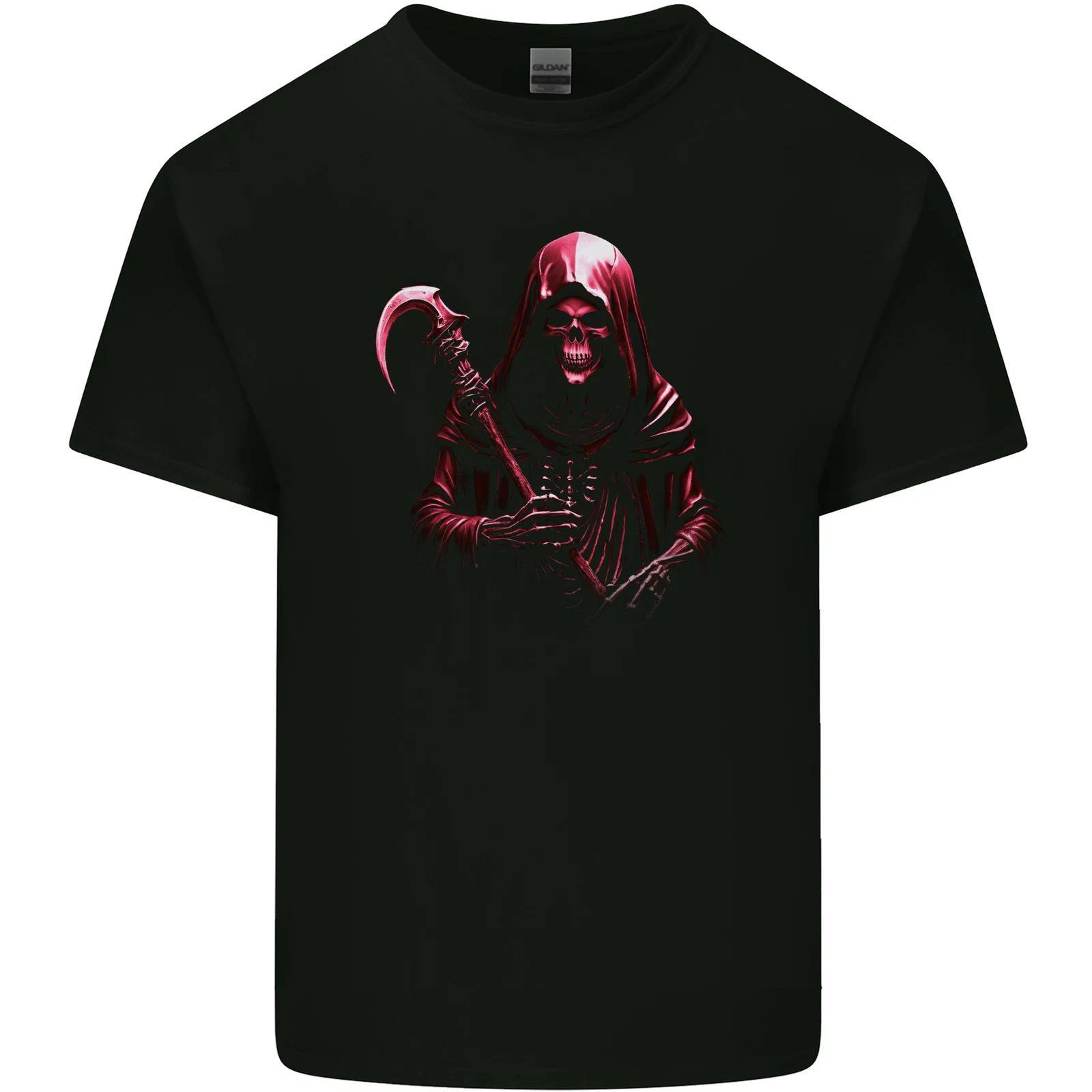 

The Grim Reaper and Sythe Skull Design 2 Kids T-Shirt Childrens M