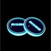 Car LED Water Cup Mat Drink Holder For Nissan Nismo Qashqai Juke X-Trail Patrol Note Leaf Altima Maxima Micra Murano Rogue Teana AGKLN1