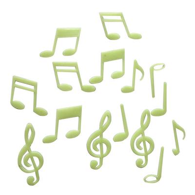 Note Musicali Stelle Fluorescenti Adesivi Camera da Letto per Bambini Stanza Casa Decorazione Murale