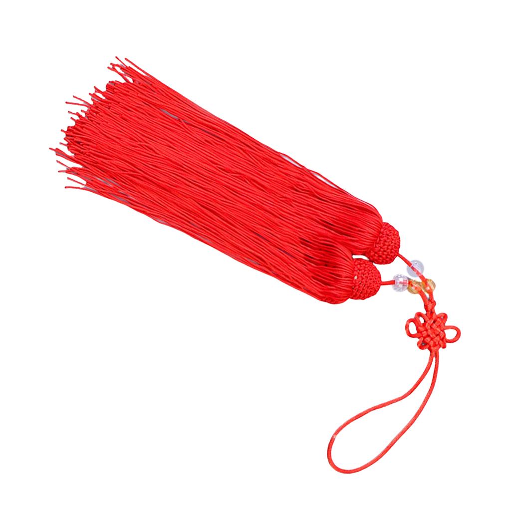 Elegant Ice Silk Taiji Swords Tassels Chinese Knot Decoration for Martial Arts and Drama Performances Kung Fu Accessory