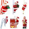 Electric Musical Santa Claus Doll - Singing Climbing Toy Christmas Gift for Kids
