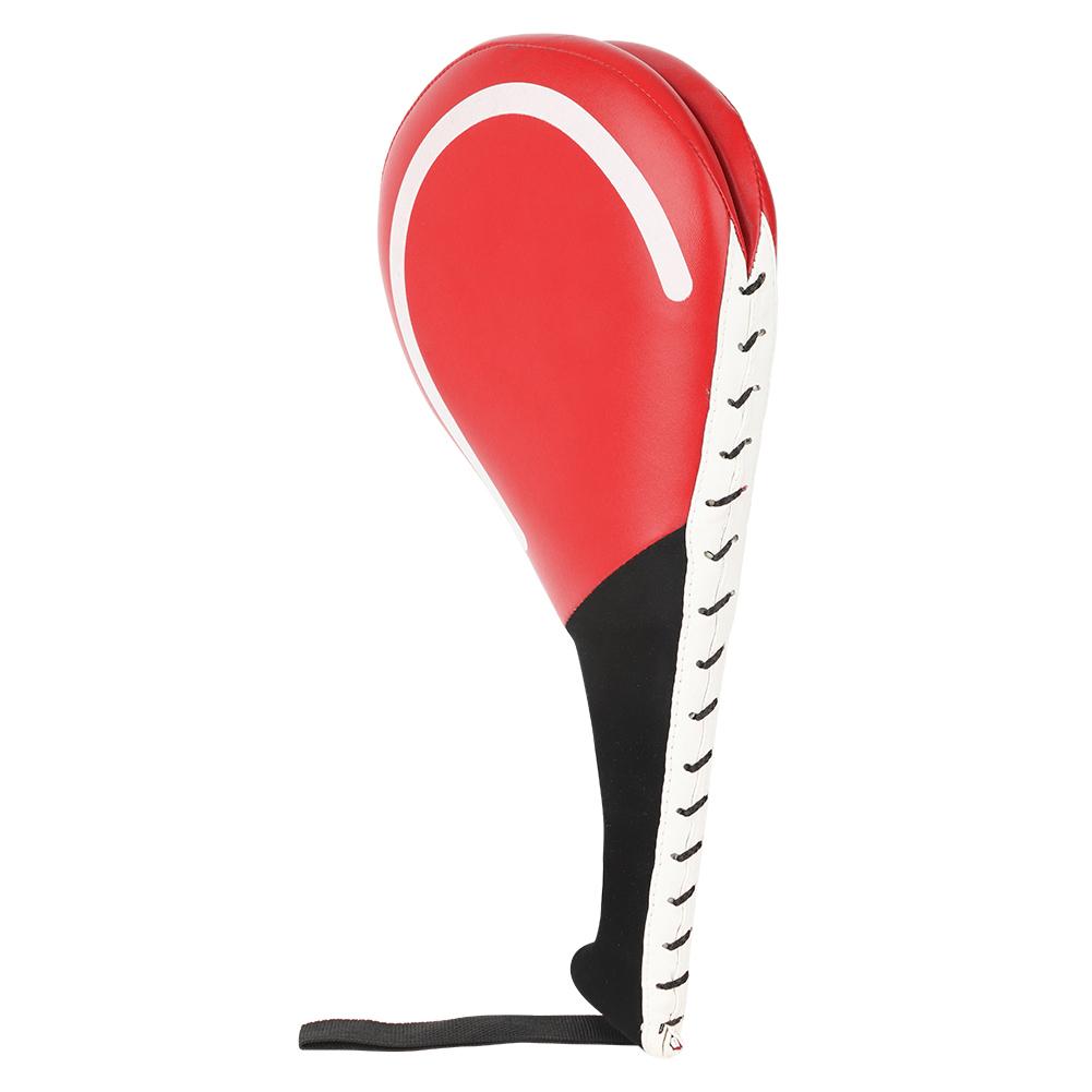 

1 шт. ПУ Тхэквондо Санда Кикбоксинг Бокс Подушка-мишень для ног для тренировки ударов Спортивный инвентарьКрасный красный