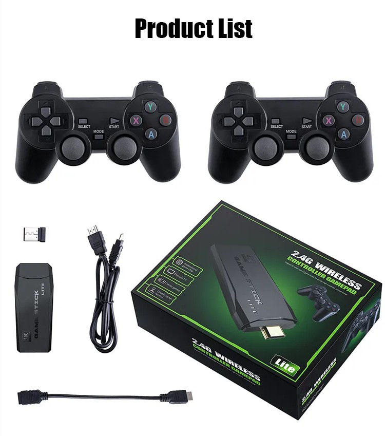 Factory Supply M8 4K HD Video Game Console with 2.4G Wireless Controller 10000 Retro Games Mini Classic Gaming System for TV