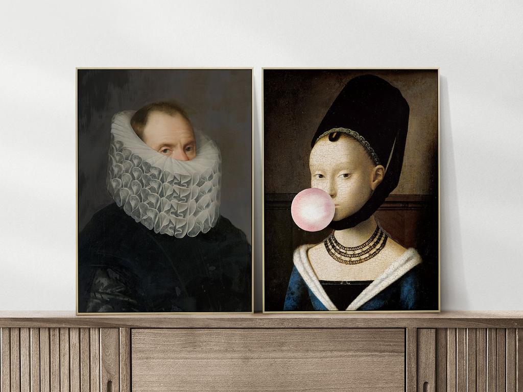 Set of Two Posters Bubble Gum