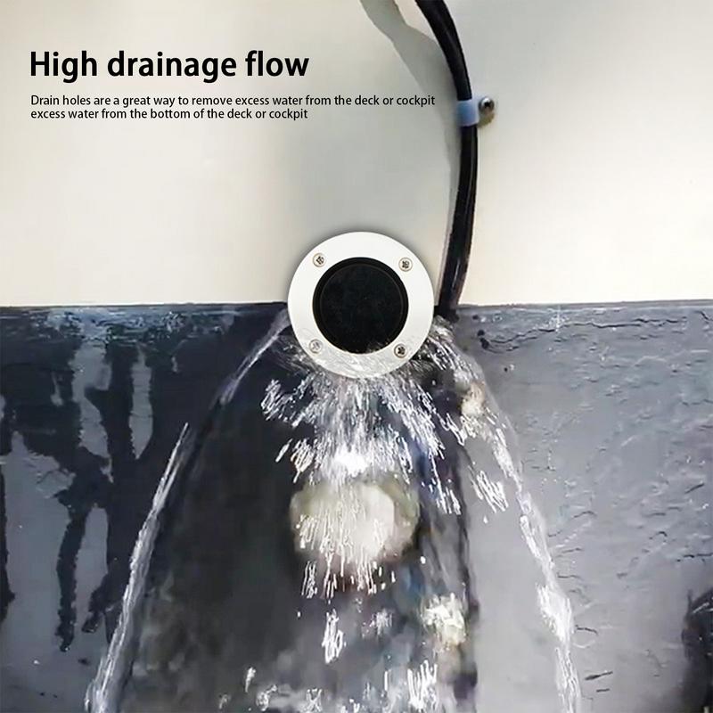 Marine Check Valve Drain Outlet for Yachts  High-Quality Durable and Reliable  White Drain Check Valve For Boats Yachts RV