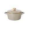 BRUNO 20cm Deep Enamel Pot with Lid, Induction, Direct Heat, and Gas Compatible, Fuji Enamel Collaboration, Blue-Green (BHK280-BGR)