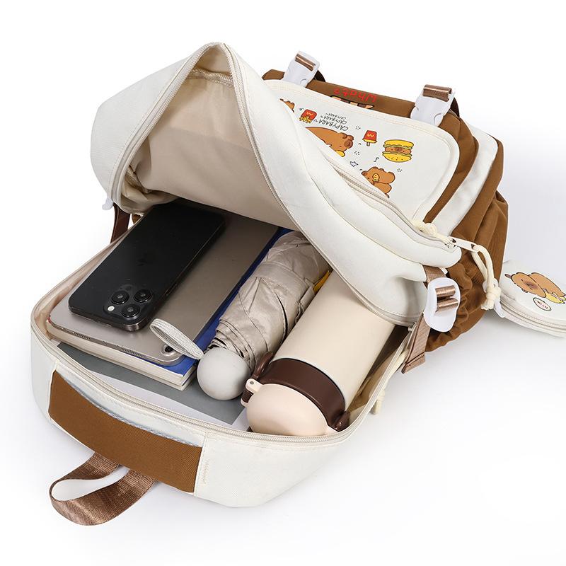 Elementary school school bag new cartoon large capacity weight reduction backpack boys and girls travel backpack