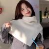 Autumn And Winter Fashionable Irregular Scarf For Women High-End Outer Pullover Scarf Versatile Cold-Proof And Warm Shawl