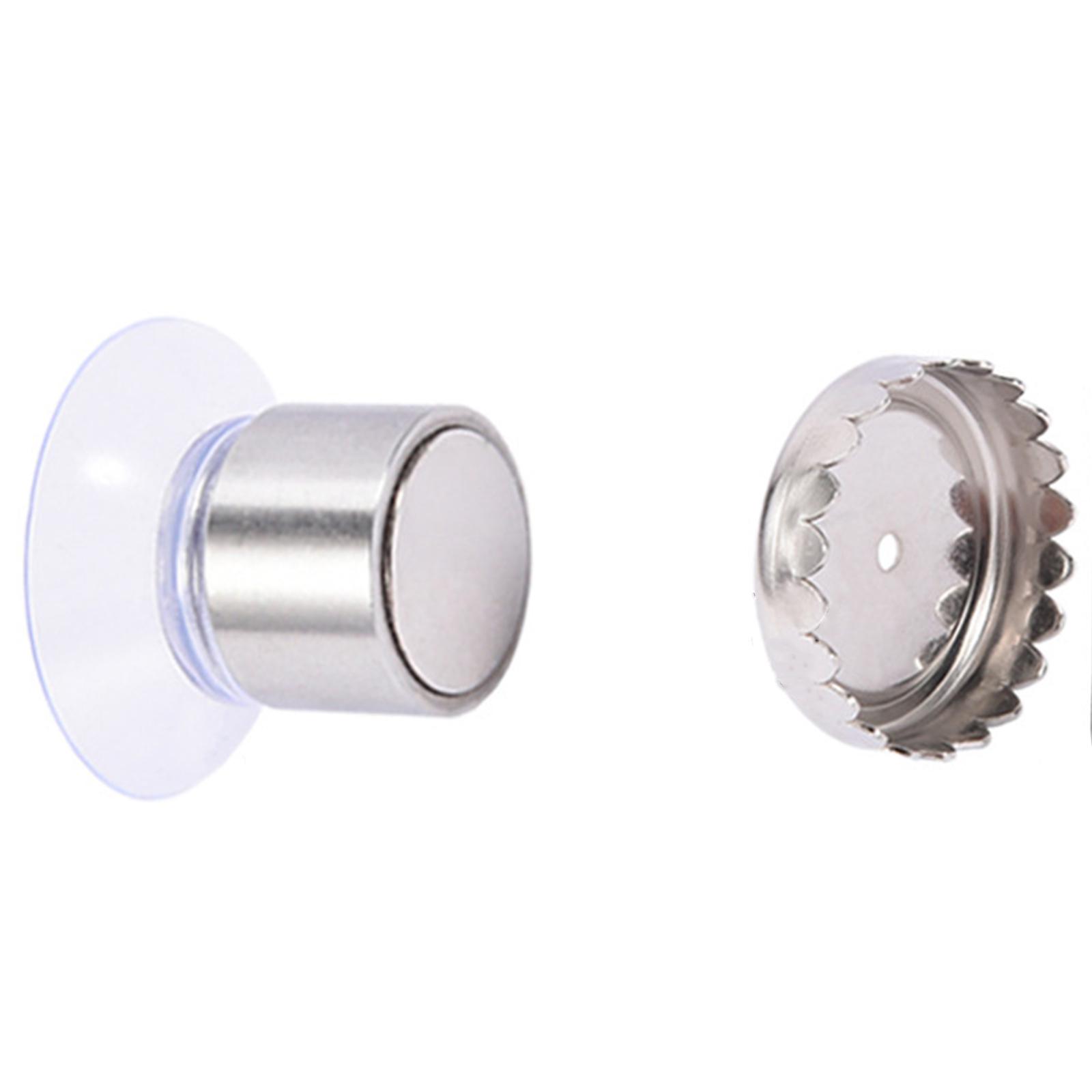 

Suction Cup Wall-Mounted Soap Rack Stainless Steel Magnetic Soap Holder Drain Rack B