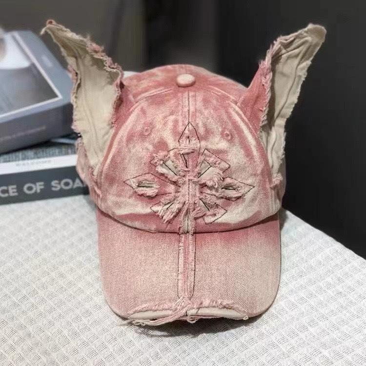 

American retro Doberman washed cowboy dog ears cross baseball cap autumn and winter versatile trend men s and women s caps M（56-58cm）