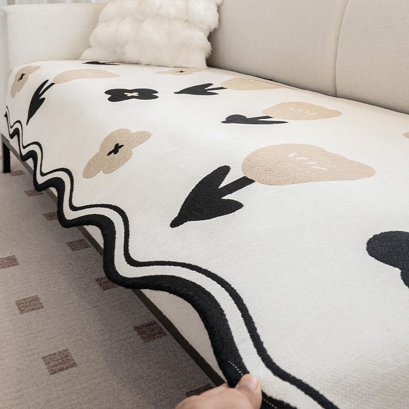 

Four Seasons Universal Straight One Piece Leather Sofa Cushion Sofa Cushion New Non-Slip Premium Sofa Cover 70*70cm