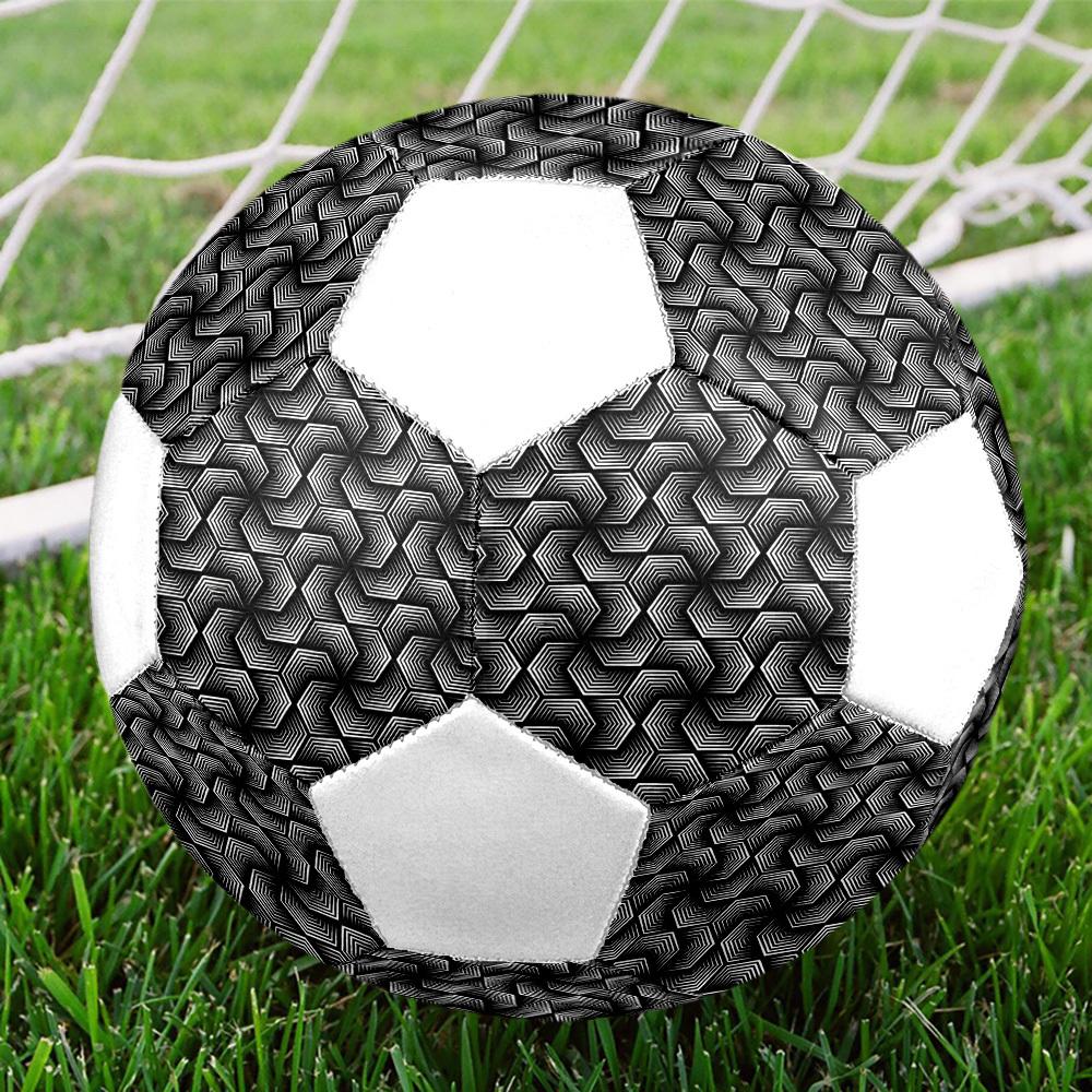 1pc Geometric Lightweight PVC Training Soccer Ball, Size 5, Suitable for Indoor and Outdoor TrainingGift y60315
