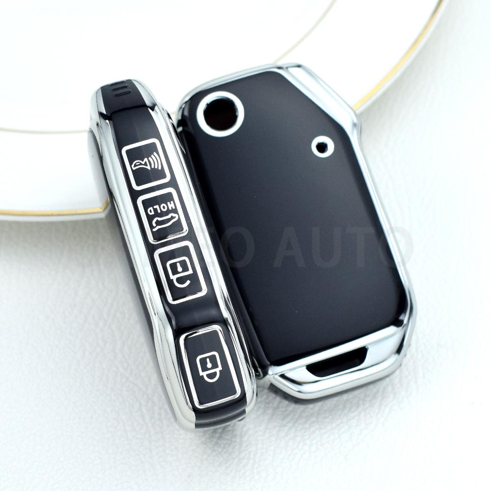 Tpu Car Key Case Cover For Kia K3/5 Cerato Seltos Sportage Kx5 Niro Forte Optima Soul Telluride Ceed Sorento Key Chain Protector