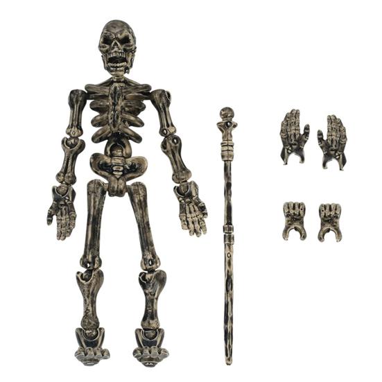 3D Printed Skeleton Action Figure Multi-Jointed Movable Articulated Skeleton Toy Collectible Desktop Decoration for Kids Artists Collectors