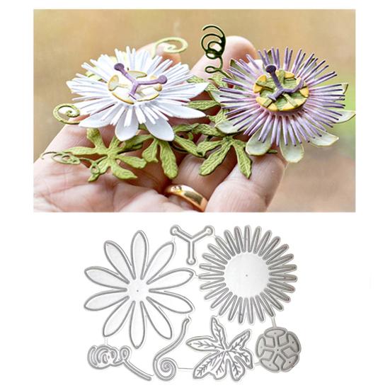 Řezací šablona Květina Opakovaně použitelná Uhlíková ocel Květinová šablona Šablona Forma pro Scrapbooking