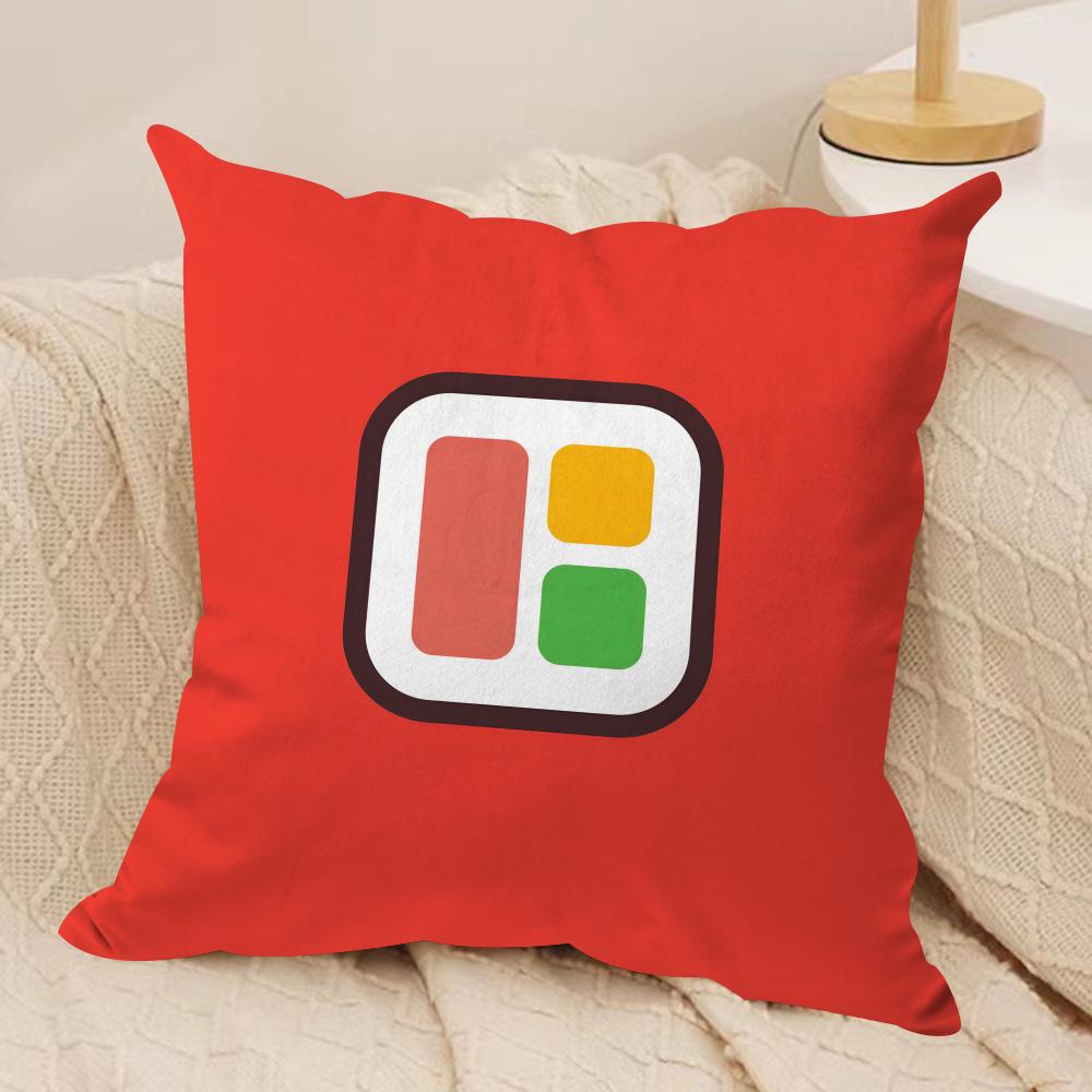 Anime Simple Japan Day Cushion Cover Silky Short Plush DoubleSided Printed Pillow Case for Sofa All Seasons Home Decor Gift