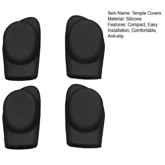 Silicone Eyeglass Ear Grip for Ray-Ban Meta Smart Glasses Anti-Slip Nose Pads Soft Glasses Ear Tips Anti-slip Glasses Ear Covers