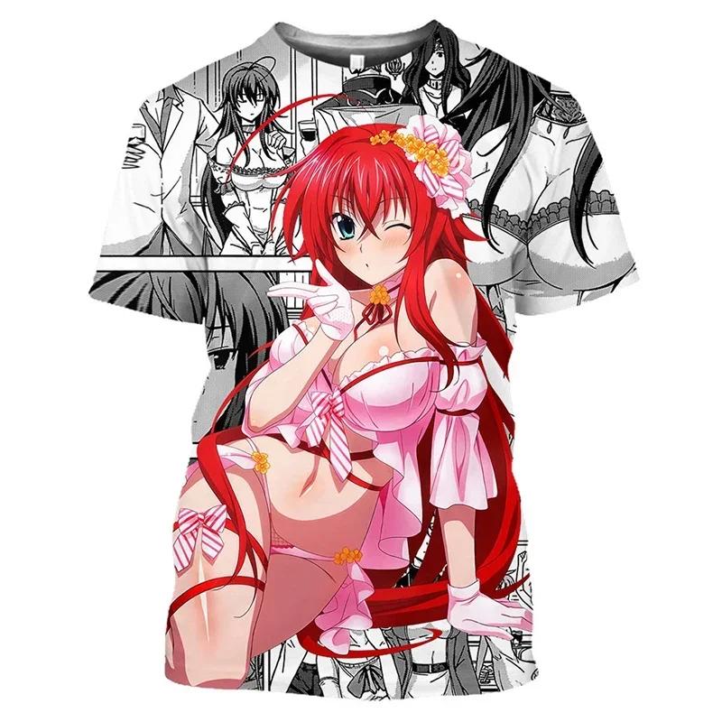 T-Shirt 3D Printed Anime Fashion T Shirt Men Casual Tops  Hentai Harajuku Pop 5XL