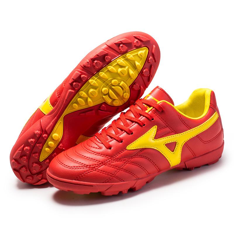 New Low-top Football Shoes with Broken Nails, Youth and Youth Training Shoes, Boys and Girls, Leather Feet, Children's Football Shoes