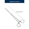 Stainless Steel Hemostatic Forceps Tweezers with Straight/Curved Tips & Needle Holder for Pet and Fishing Hook Removal