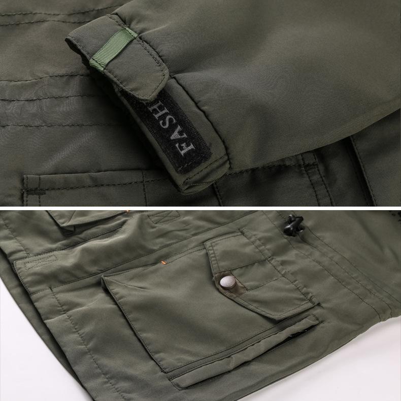 Jacke Herren mittellang lässig Outdoor winddicht große Größe Jacke Herrenjacke