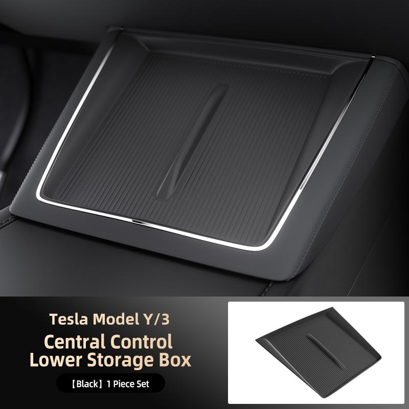 

Silicone Protective Cover For Tesla Model 3/Y Juniper 2025 Center Console Wireless Charging Car Interior Accessories чорний